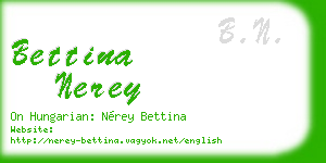 bettina nerey business card