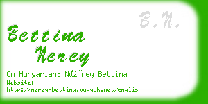 bettina nerey business card